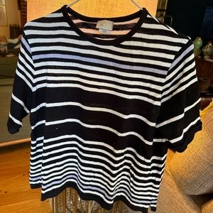 Anthropologie short sleeve sweater top